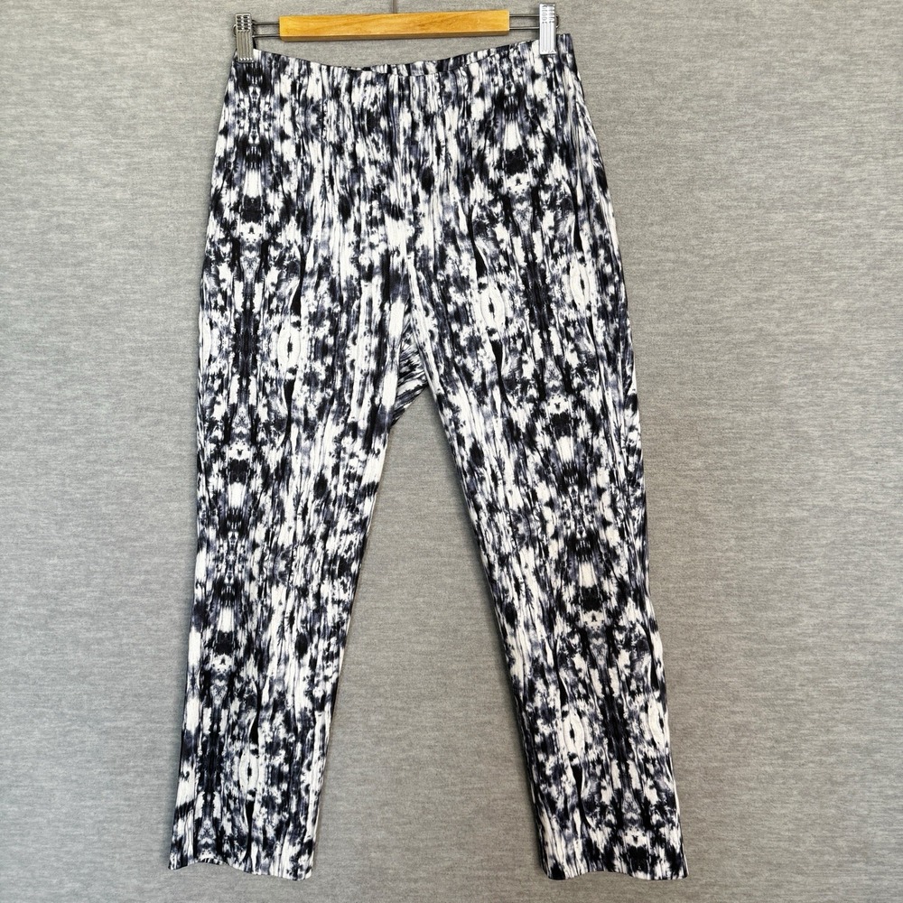 Joseph‎ Ribkoff Slim Stretch High Rise Cropped Ankle Pants Size 8 Printed Career